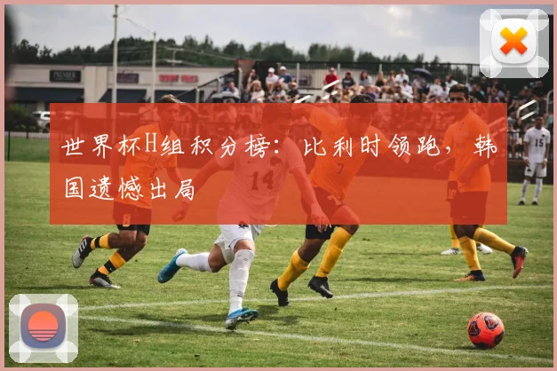 世界杯H组积分榜：比利时领跑，韩国遗憾出局